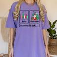 First Data Then Christmas I'm Earning A Break Sped Teacher Men Women Women's Comfort Colors T-Shirt Violet