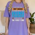 If At First You Don't Succeed Try Doing What Science Teacher Women's Comfort Colors T-Shirt Violet If At First You Don't Succeed Try Doing What Science Teacher Women's Comfort Colors T-Shirt Violet