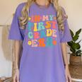 In My First Grade Era 1st Grade Teacher Back To School Women's Comfort Colors T-Shirt Violet