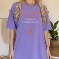 The Floor Is Lava For History Lovers & Teachers Premium Tri-Blend Women's Comfort Colors T-Shirt Violet
