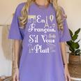 French Teacher En Francais S'Il Vous Plait End Of Year Women's Comfort Colors T-Shirt Violet French Teacher En Francais S'Il Vous Plait End Of Year Women's Comfort Colors T-Shirt Violet