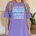 Fun German Teacher Appreciation Language Class Saying Women's Comfort Colors T-Shirt Violet Fun German Teacher Appreciation Language Class Saying Women's Comfort Colors T-Shirt Violet