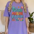 Future Marine Biologist Student Biology Teacher Kids Women's Comfort Colors T-Shirt Violet Future Marine Biologist Student Biology Teacher Kids Women's Comfort Colors T-Shirt Violet