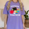 Future Teacher Costume For Adults And Kids T-Shirt Women's Comfort Colors T-Shirt Violet Future Teacher Costume For Adults And Kids T-Shirt Women's Comfort Colors T-Shirt Violet