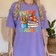 Future Teacher Costume For Kids Back To School Boy Girl Women's Comfort Colors T-Shirt Violet