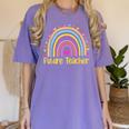 Future Teacher Rainbow Women's Comfort Colors T-Shirt Violet