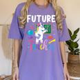 Future Teacher School Teacher Female Women's Comfort Colors T-Shirt Violet Future Teacher School Teacher Female Women's Comfort Colors T-Shirt Violet