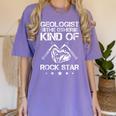 Geology Outfit Geology Teacher Geology Department Geologist Women's Comfort Colors T-Shirt Violet