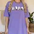 Ghost Science Teacher Chemistry Laboratory Halloween Women's Comfort Colors T-Shirt Violet