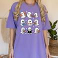 Ghosts With Books Library Halloween Men Women Kids Teacher Women's Comfort Colors T-Shirt Violet Ghosts With Books Library Halloween Men Women Kids Teacher Women's Comfort Colors T-Shirt Violet