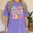 In My Glowing Teacher Era Teaching Back To School Women's Comfort Colors T-Shirt Violet In My Glowing Teacher Era Teaching Back To School Women's Comfort Colors T-Shirt Violet