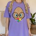 The Good Egg Teacher Halloween Costume Food Group Cute Women's Comfort Colors T-Shirt Violet The Good Egg Teacher Halloween Costume Food Group Cute Women's Comfort Colors T-Shirt Violet