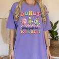 Groovy Donut Stress Just Do Your Best Testing Day Teachers Women's Comfort Colors T-Shirt Violet Groovy Donut Stress Just Do Your Best Testing Day Teachers Women's Comfort Colors T-Shirt Violet