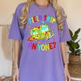 Groovy Field Trip Anyone Happy Field Day For Teachers Kids Women's Comfort Colors T-Shirt Violet Groovy Field Trip Anyone Happy Field Day For Teachers Kids Women's Comfort Colors T-Shirt Violet