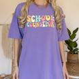 Groovy School Counselor Back To School Teacher Counseling Women's Comfort Colors T-Shirt Violet Groovy School Counselor Back To School Teacher Counseling Women's Comfort Colors T-Shirt Violet