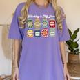 Groovy Teaching Is My Jam Teacher Appreciation Women's Comfort Colors T-Shirt Violet