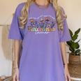 Groovy Tiny Human Tamer Floral Kindergarten Teacher Women's Comfort Colors T-Shirt Violet