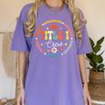 Groovy Title 1 Crew Cute Title 1 Reading Teacher Men Women Kids Women's Comfort Colors T-Shirt Violet