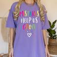 Growth Mindset Positive Back To School Teacher Student Women's Comfort Colors T-Shirt Violet Growth Mindset Positive Back To School Teacher Student Women's Comfort Colors T-Shirt Violet