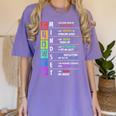 Growth Mindset Positive Motivational Classroom Teacher Learn Women's Comfort Colors T-Shirt Violet Growth Mindset Positive Motivational Classroom Teacher Learn Women's Comfort Colors T-Shirt Violet
