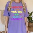 Growth Mindset Teacher Positive Message Inspirational Quote Women's Comfort Colors T-Shirt Violet