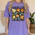 Growth Not Perfection Abstract Florals SPED Teacher Women's Comfort Colors T-Shirt Violet Growth Not Perfection Abstract Florals SPED Teacher Women's Comfort Colors T-Shirt Violet