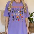 Halloween Alphabet ABCs Learning Kindergarten Teacher Women's Comfort Colors T-Shirt Violet