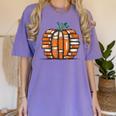 Halloween Books Pumpkin Reading Teacher Fall Men Women Women's Comfort Colors T-Shirt Violet Halloween Books Pumpkin Reading Teacher Fall Men Women Women's Comfort Colors T-Shirt Violet