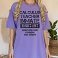 Halloween Calculus Teacher Prisoner Costume Women's Comfort Colors T-Shirt Violet