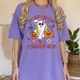 Halloween You Can't Scare Me I'm A School Teacher's Aide Women's Comfort Colors T-Shirt Violet Halloween You Can't Scare Me I'm A School Teacher's Aide Women's Comfort Colors T-Shirt Violet
