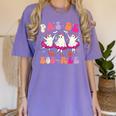 Halloween Dance Teacher Pas De Boo-Ree Ghost Ballet Dancer Women's Comfort Colors T-Shirt Violet