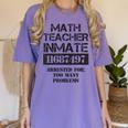 Halloween Math Teacher Prisoner Costume Women's Comfort Colors T-Shirt Violet Halloween Math Teacher Prisoner Costume Women's Comfort Colors T-Shirt Violet
