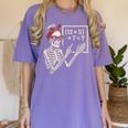 Halloween Math Teacher Skeleton Six Seven Meme Brainrot Women's Comfort Colors T-Shirt Violet