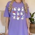 Halloween PE Teacher Ghost Playing Soccer Football Baseball Women's Comfort Colors T-Shirt Violet Halloween PE Teacher Ghost Playing Soccer Football Baseball Women's Comfort Colors T-Shirt Violet