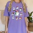 Halloween PE Teacher Ghost Playing Sports Physical Education Women's Comfort Colors T-Shirt Violet