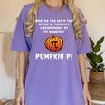 Halloween Pumpkin Pi Math Geometry Teachers Students For Men Women Kids Women's Comfort Colors T-Shirt Violet