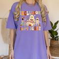 Halloween SLP Sped Teacher Groovy Inclusion Isn't Scary Women's Comfort Colors T-Shirt Violet Halloween SLP Sped Teacher Groovy Inclusion Isn't Scary Women's Comfort Colors T-Shirt Violet