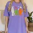 Halloween SPED Teacher Boo In ASL Boo Hands Sign Language Women's Comfort Colors T-Shirt Violet