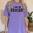 Halloween Teacher Im An Eraser Costume Kids Men Women Women's Comfort Colors T-Shirt Violet Halloween Teacher Im An Eraser Costume Kids Men Women Women's Comfort Colors T-Shirt Violet