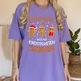 Hangin My Kindergarten Cookie Gingerbread Christmas Teacher For Men Women Kids Women's Comfort Colors T-Shirt Violet Hangin My Kindergarten Cookie Gingerbread Christmas Teacher For Men Women Kids Women's Comfort Colors T-Shirt Violet