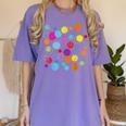 Happy Dot Day Colorful Polka Dot Art Teacher Student Kids Women's Comfort Colors T-Shirt Violet