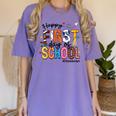 Happy First Day Of School PE Teacher Life Back To School Women's Comfort Colors T-Shirt Violet