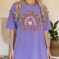 Happy Fri-Yay Friday Lovers Fun Teacher Leopard Rainbow Men Women Girls Kids Women's Comfort Colors T-Shirt Violet Happy Fri-Yay Friday Lovers Fun Teacher Leopard Rainbow Men Women Girls Kids Women's Comfort Colors T-Shirt Violet