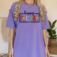 Happy Fri-Yay Friday Lovers Teacher Fri Yay Weekend Women's Comfort Colors T-Shirt Violet Happy Fri-Yay Friday Lovers Teacher Fri Yay Weekend Women's Comfort Colors T-Shirt Violet
