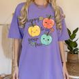 Happy To See Your Face Teacher Apple Women's Comfort Colors T-Shirt Violet Happy To See Your Face Teacher Apple Women's Comfort Colors T-Shirt Violet