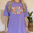 We Can Do Hard Things Teacher Back To School Teacher Student Women's Comfort Colors T-Shirt Violet We Can Do Hard Things Teacher Back To School Teacher Student Women's Comfort Colors T-Shirt Violet