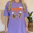 Haunted By 6-7 Halloween Math Teacher Joke Women's Comfort Colors T-Shirt Violet Haunted By 6-7 Halloween Math Teacher Joke Women's Comfort Colors T-Shirt Violet