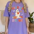 Haunted By 67 Boo Ghost Teacher 6 7 Halloween Costume Women's Comfort Colors T-Shirt Violet Haunted By 67 Boo Ghost Teacher 6 7 Halloween Costume Women's Comfort Colors T-Shirt Violet