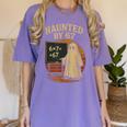 Haunted By 67 Ghost Math Joke Student Halloween Nerd Teacher Women's Comfort Colors T-Shirt Violet