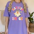 Haunted By 67 Meme Six Seven 6 7 Halloween Teachers Women's Comfort Colors T-Shirt Violet Haunted By 67 Meme Six Seven 6 7 Halloween Teachers Women's Comfort Colors T-Shirt Violet